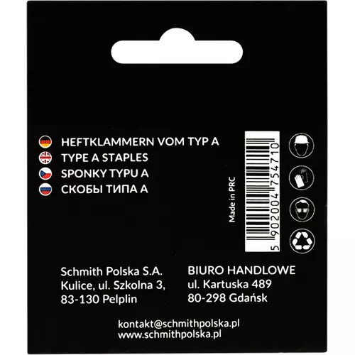 Zszywki TYP A 12mm 1000szt. marki Schmith SCH11S01004
