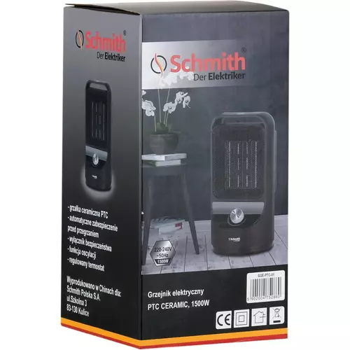 Grzejnik elektryczny PTC Ceramic 1500W marki Schmith SGE-PTC-01