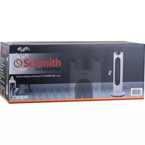 Grzejnik elektryczny kolumnowy PTC Ceramic 2kW + pilot marki Schmith SGEK-PTC-02 2