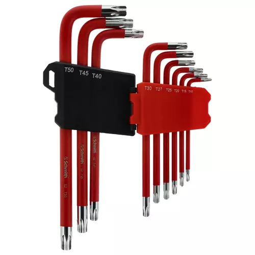 Zestaw kluczy Torx S2 RED długie 9 szt. Schmith