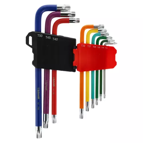 Zestaw kluczy Torx S2 długie 9 szt. Schmith