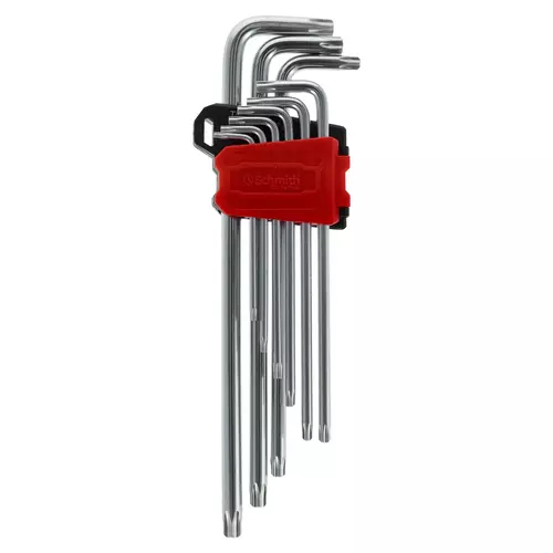 Zestaw kluczy Torx CRV bardzo długie 9 szt. Schmith