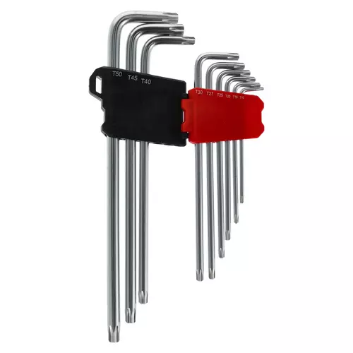 Zestaw kluczy Torx CRV bardzo długie 9 szt. Schmith