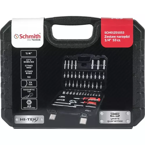 Zestaw narzędzi 1/4" 53 szt marki Schmith SCH01Z01053 2