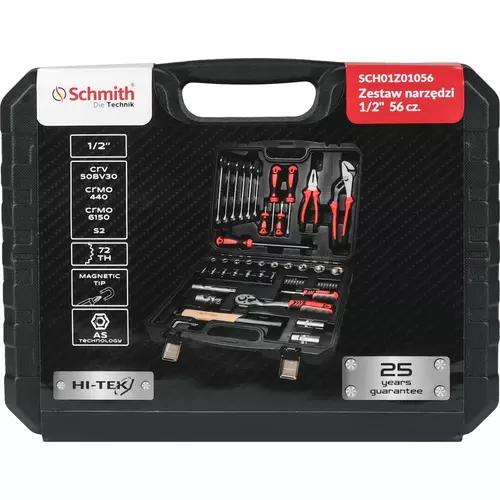 Zestaw narzędzi 1/2" 56 szt marki Schmith SCH01Z01056 2