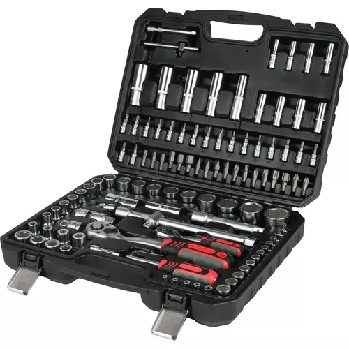 Zestaw narzędzi 1/4" 1/2" 110 szt