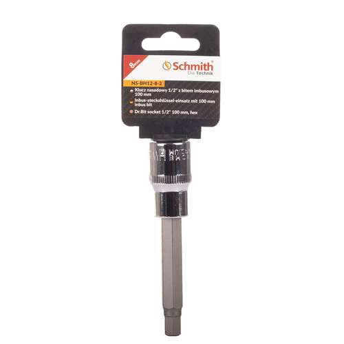 Nasadka długa 1/2" z bitem imbusowym 8 mm Schmith