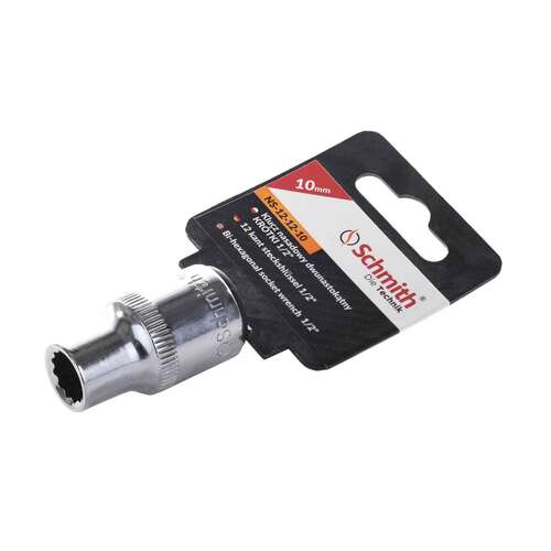 Nasadka dwunastokątna krótka 1/2" 10 mm Schmith