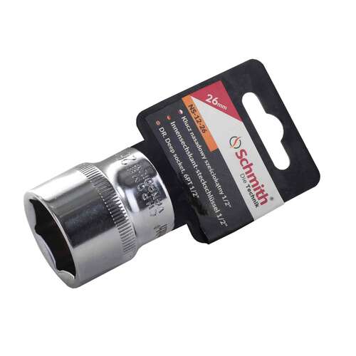 Nasadka sześciokątna 1/2" 26 mm, Rozmiar: 26  Schmith