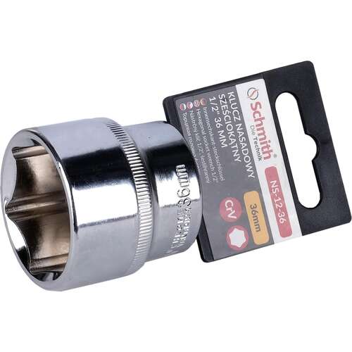 Klucz nasadowy sześciokątny 1/2" 36 mm Schmith