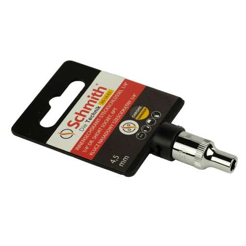Nasadka sześciokątna 1/4" 4,5 mm, Rozmiar: 4,5  Schmith