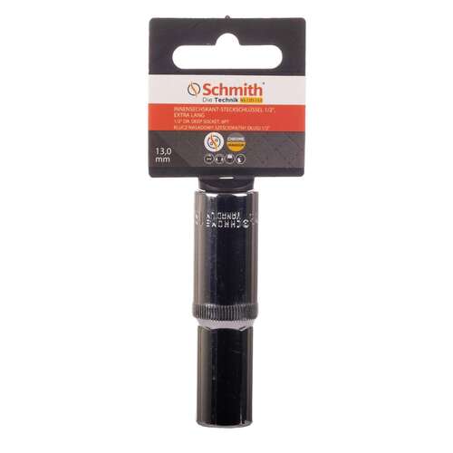 Nasadka sześciokątna długa 1/2" 13 mm Schmith