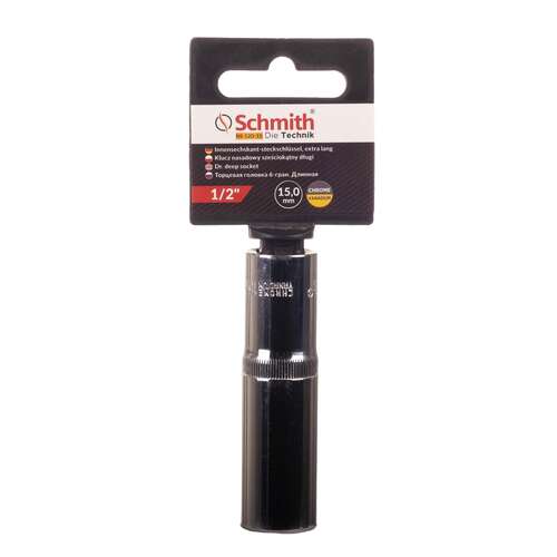 Klucz nasadowy sześciokątny długi 1/2" 15 mm Schmith