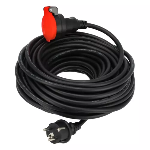 Przedłużacz gumowy 3x1,5mm 10m, Długość: 10 Schmith