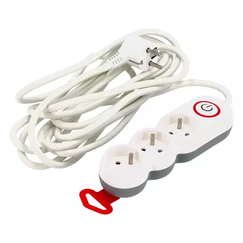 Listwa zasilająca 3 gn. 3x1,5mm 3m, Długość: 3, Liczba gniazd: 3 Schmith