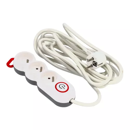 Listwa zasilająca 3 gn. 3x1,5mm 3m, Długość: 3, Liczba gniazd: 3 Schmith