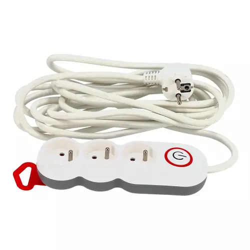 Listwa zasilająca 3 gn. 3x1,5mm 5m, Długość: 5, Liczba gniazd: 3 Schmith