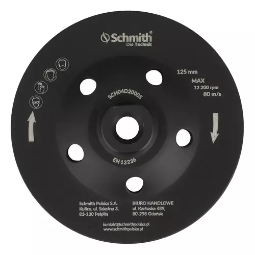 Tarcza diamentowa do szlifowania TURBO T 125 mm M14, Typ: TURBO T Schmith