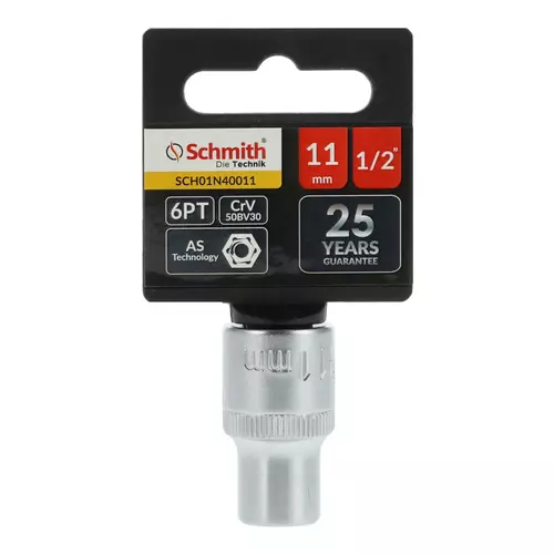 Nasadka sześciokątna AS-DRIVE 1/2" 11 mm, Rozmiar: 11  Schmith