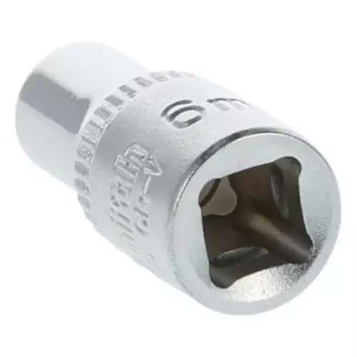 Nasadka sześciokątna AS-DRIVE 1/4" 6 mm, Rozmiar: 6  Schmith