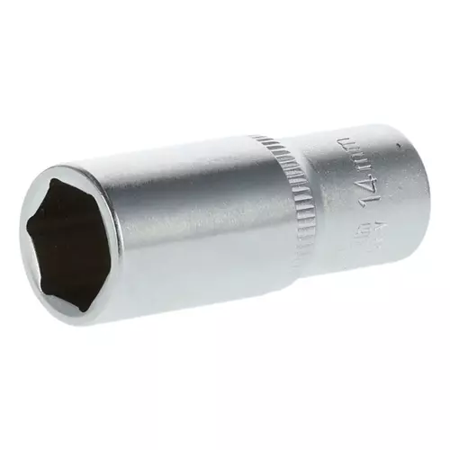 Nasadka sześciokątna długa AS-DRIVE 1/4" 14 mm, Rozmiar: 14  Schmith