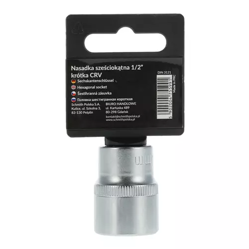Nasadka sześciokątna AS-DRIVE 1/2" 21 mm, Rozmiar: 21  Schmith