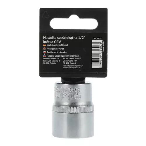 Nasadka sześciokątna AS-DRIVE 1/2" 24 mm, Rozmiar: 24  Schmith