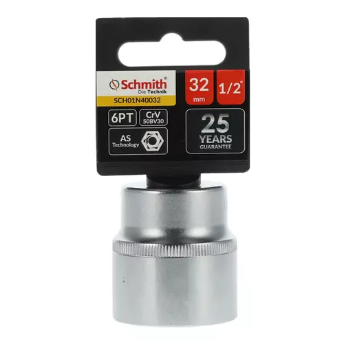 Nasadka sześciokątna AS-DRIVE 1/2" 32 mm, Rozmiar: 32  Schmith