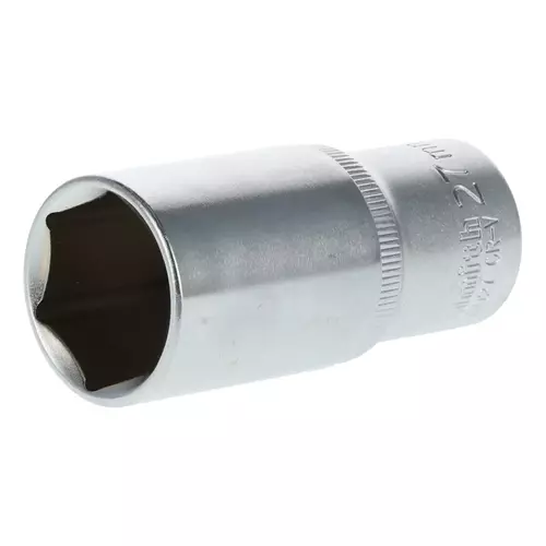 Nasadka sześciokątna długa AS-DRIVE 1/2" 27 mm, Rozmiar: 27  Schmith