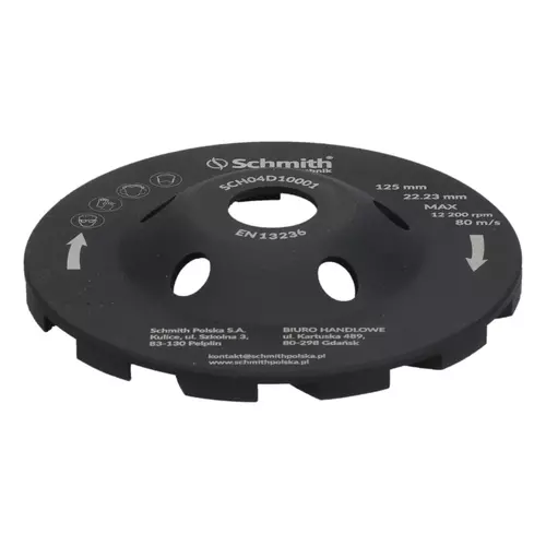 Tarcza diamentowa do szlifowania 125x22,23mm Turbo Schmith