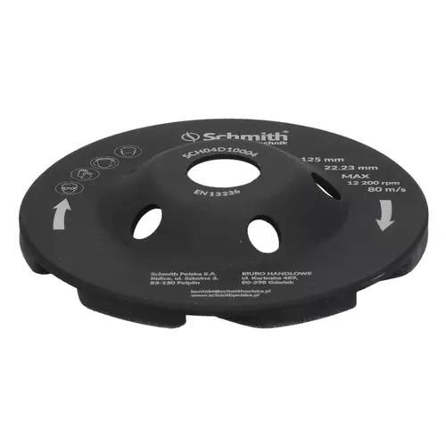 Tarcza diamentowa do szlifowania 125x22,23mm Turbo L Schmith