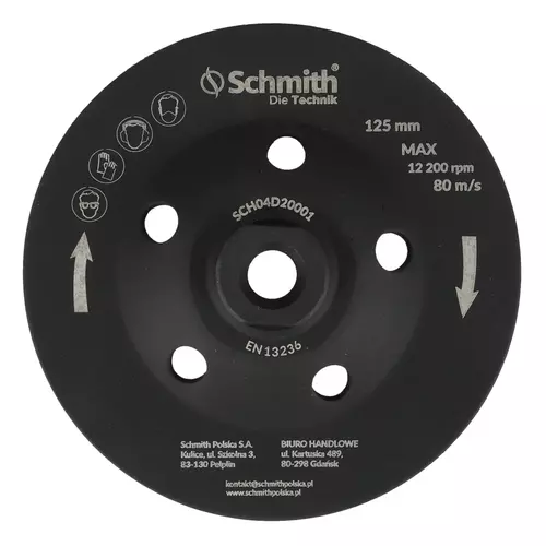 Tarcza diamentowa do szlifowania TURBO 125 mm M14, Typ: TURBO Schmith