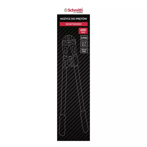 Nożyce do cięcia prętów 600 mm 24", Rozmiar: 600mm/24" Schmith