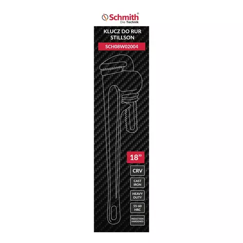Klucz nastawny Stillson 450 mm 18", Rozmiar: 450mm Schmith