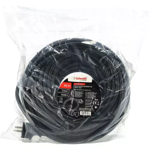 Przedłużacz gumowy 3x1,5mm 40m, Długość: 40 Schmith