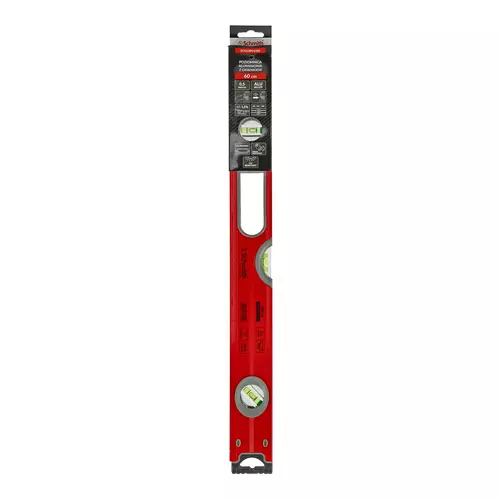 Poziomica aluminiowa z okienkiem 60 cm, Długość: 60 Schmith