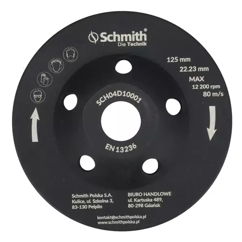 Tarcza diamentowa do szlifowania 125x22,23mm Turbo Schmith