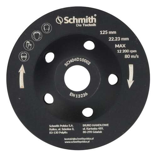 Tarcza diamentowa do szlifowania 125x22,23mm Super Turbo Schmith