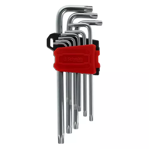 Zestaw kluczy Torx CRV długie 9 szt. Schmith