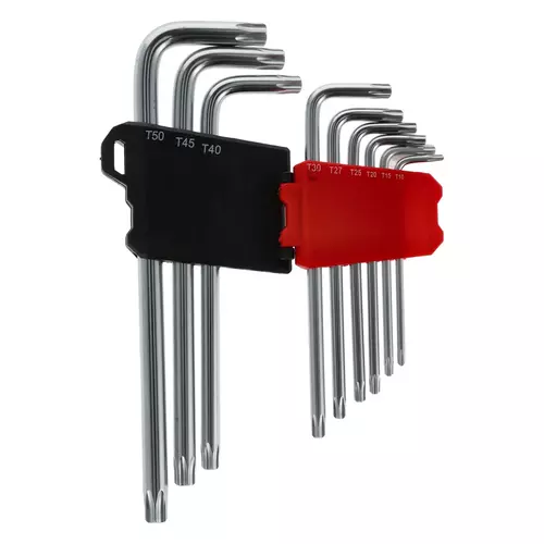 Zestaw kluczy Torx CRV długie 9 szt. Schmith