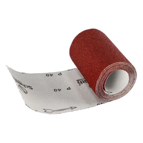Płótno ścierne rolka 2,5m x 115mm P40, Gradacja: P40 Schmith