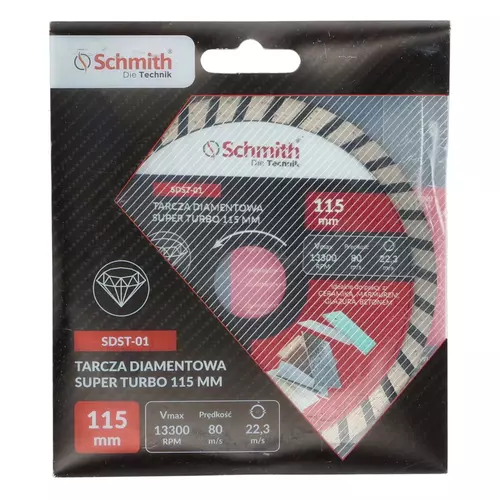 Tarcza diamentowa SUPER TURBO 115 mm Schmith
