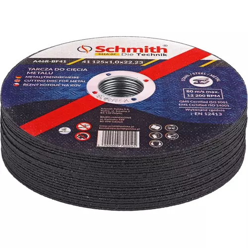 Zestaw tarcz do metalu 125x1,0 25 szt. Schmith