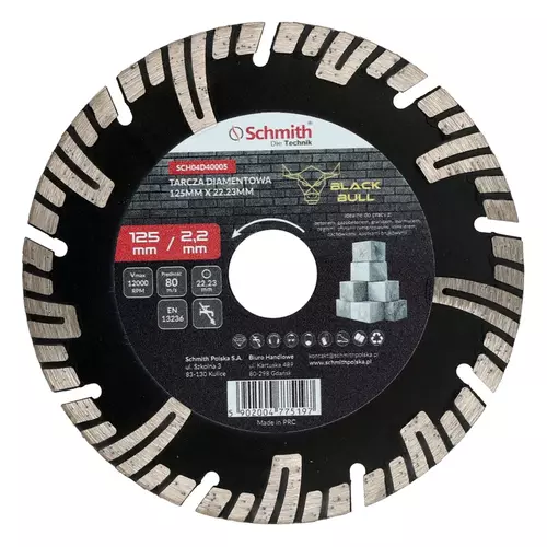 Tarcza diamentowa 125mm Black Bull Schmith