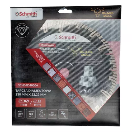Tarcza diamentowa 230mm Black Bull Schmith