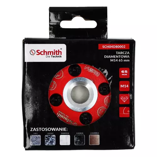 Tarcza diamentowa M14 65mm, Średnica: 65, Typ: segmentowa Schmith