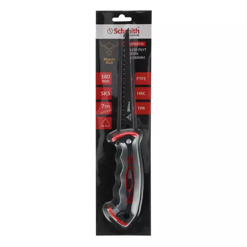 Piła do płyt G-K 180mm 7TPI Black Bull Schmith