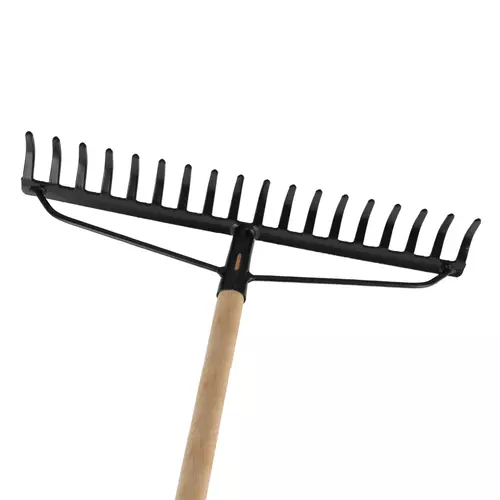 Grabie wzmacniane z trzonkiem 47cm 18 zębów Schmith