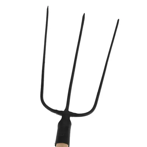 Widły gospodarcze 3-zębne z trzonkiem drewnianym profilowanym Schmith