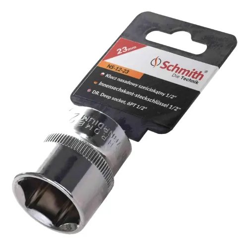 Nasadka sześciokątna 1/2" 23 mm, Rozmiar: 23  Schmith